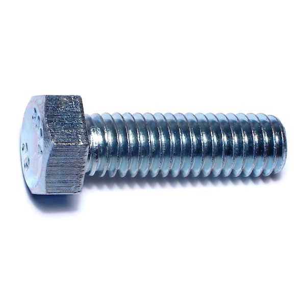 Midwest Fastener Grade 2, 3/8"-16 Hex Head Cap Screw, Zinc Plated Steel, 1-1/4 in L, 100 PK 00054 - main